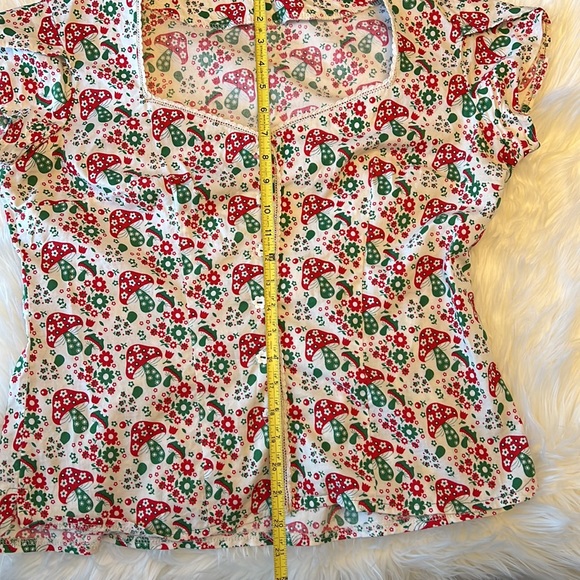 Handmade Cotton Mushroom top Size Large - Picture 5 of 15